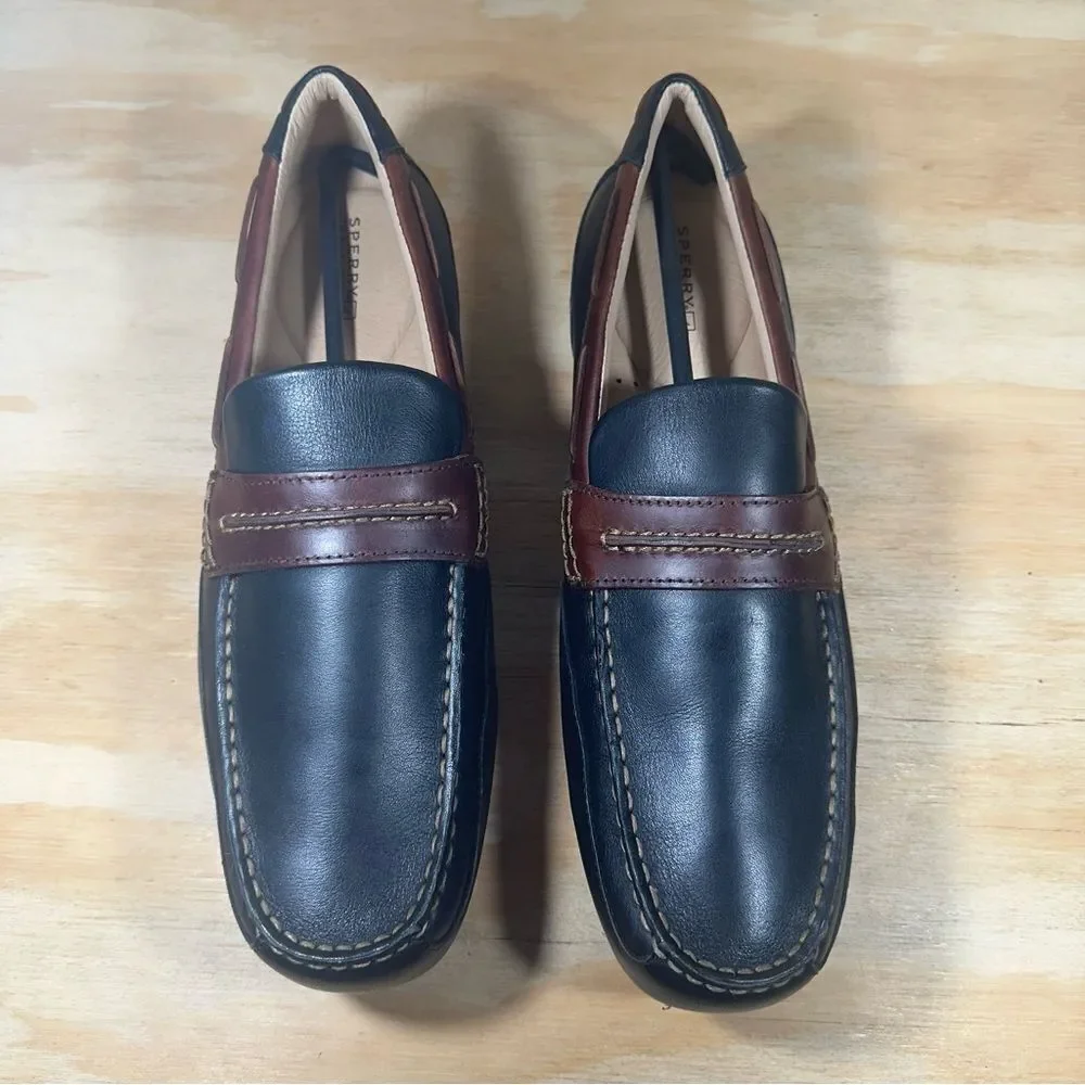 Sperry Topsider  Black and Brown Leather Loafers Men’s Size 11.5